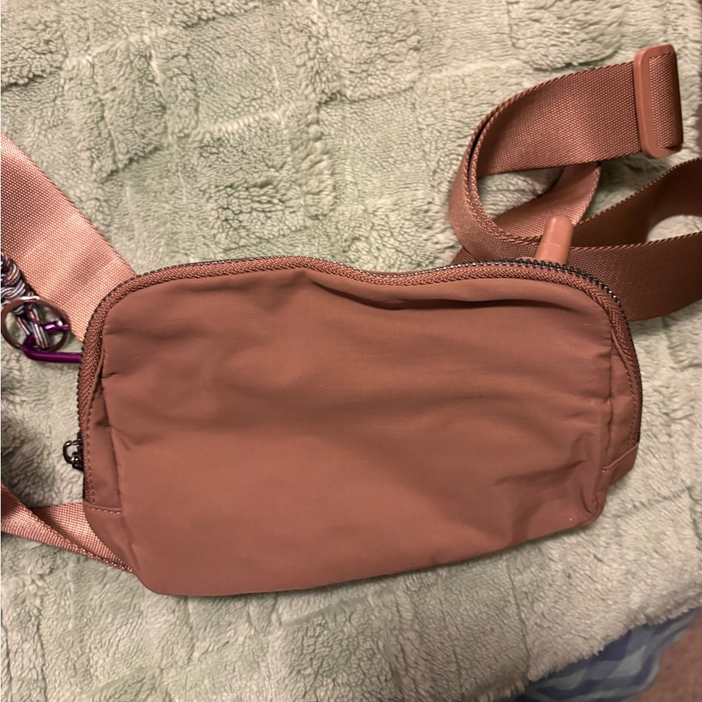 Iris and Rainbow Brown Crossbody